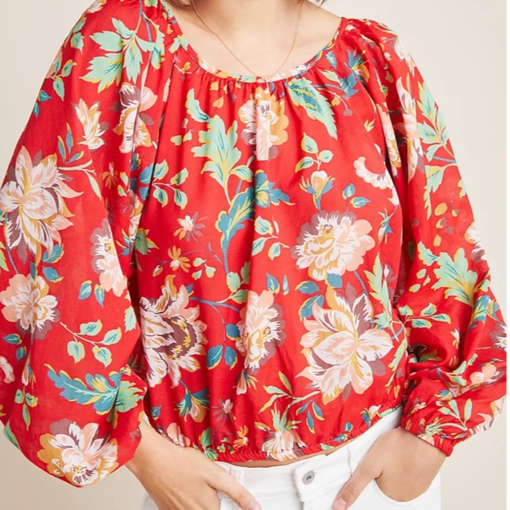 Maeve Lake House Floral Blouse